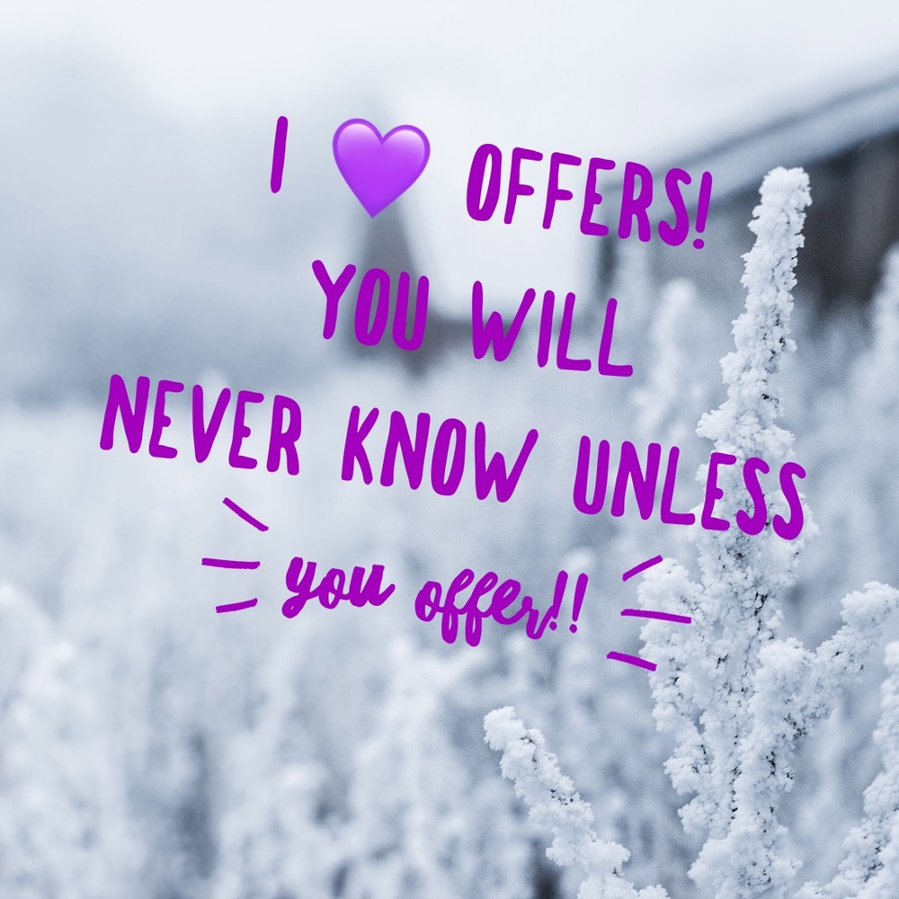 💜Like the item, not the price? Make me an offer!